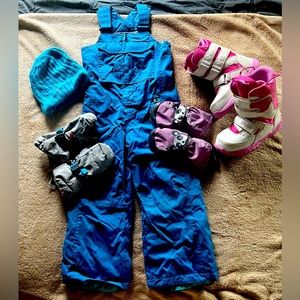 kids snowboard gear bundle